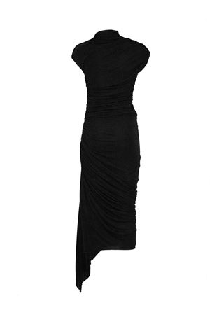 Long black viscose dress FRANCESCO MURANO | 551T04999